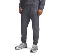 Under Armour Men's Challenger Warm-Up Pant, Water-Resistant Tracksuit Bottoms with Ankle Cuffs, Men's Joggers for Sports and Athletics,Castlerock / / White,XXL