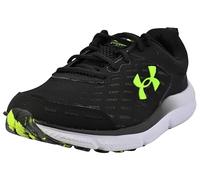 Under Armour - Mens Charged Assert 10 4E Sneakers, Color Black/Black/High Vis Yellow (004), Size: 8.5 UK