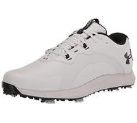 Under Armour Men's Charged Draw 2 Cleat Golf Shoe, (100) White/White/Black, 7 UK
