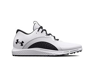 Under Armour Mens Charged Draw 2 Padded Golf Shoes Spikes, White Black Black, 6.5 UK