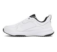 Under Armour Men's Charged Edge, Comfortable and Breathable Running Shoes with Charged Cushioning® Midsole, Durable and Dynamic Men's Trainers,White / Black / Jasper Blue,12