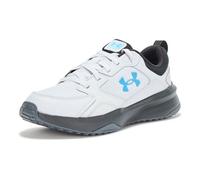 Under Armour Mens Charged Edge Sneaker, (014) Halo Gray / Black / Ether Blue, 12 X-Wide