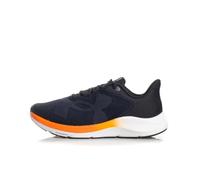 Under Armour Men's Charged Pursuit 4 Big Logo, Breathable and Lightweight Running Shoes, Durable Men's Trainers with Traction Sole,Black / Team Orange / Anthracite,10.5