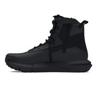 Under Armour Men's Charged Valsetz Waterproof Zip, Lightweight Men's Boots with Waterproof Liner, Zippered Boots with Shock-Absorbing Footbeds,Black / Black / Jet Gray,10.5