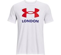 Under Armour Mens City London Back Neck Logo Crew Short Sleeve Tee in White - Size X-Large