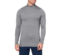 Under Armour – Men's ColdGear Armour Fitted Mock Long-Sleeve T-Shirt Charcoal Light Heather Medium