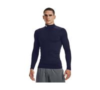 Under Armour Men's Coldgear Armour Moisture Wick, Mock Training Baselayer, Midnight Navy / White, XL