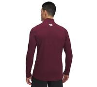 Under Armour Men's ColdGear Fitted Mock, (609) Maroon / / White, Large