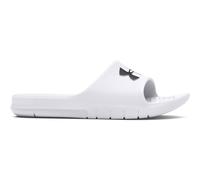 Under Armour Men's Core Path Slides, Fast-Drying and Comfortable Men's Slides, Long-Lasting Shower Sandals for Locker Rooms and Poolside,White / White / Black,11