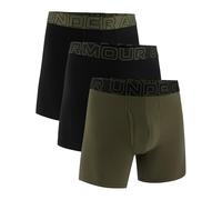 Under Armour Mens Cotton 6 Pack Black/Black/Green M