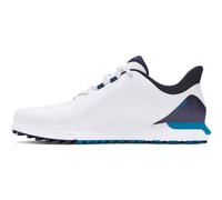 Under Armour Men's Drive Fade Spikeless Golf Shoe, (101) White/Capri/Midnight Navy, 9 UK