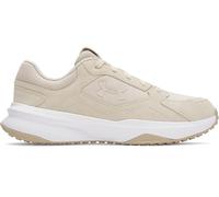 Under Armour Men's Edge Suede, Men's Trainers with Breathable Mesh Upper and Suede Overlays, Gym Shoes with Ortholite Sockliners,Khaki Base / White / Khaki Base,9