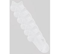 UNDER ARMOUR Mens Essential No Show 6pk Socks - White/grey, White, Size S, Men White