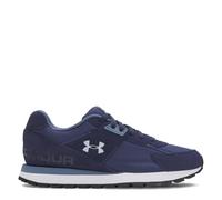Under Armour Men's Essential Runner, Lightweight and Breathable Running Trainers with Suede Overlays, Men's Trainers with Rubber Outsole for Traction,Washed Navy / Nu Blue / Blue Calm,7.5