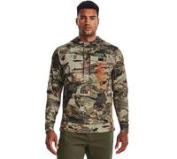 Under Armour Mens Expanse Camo Hoodie | Lightweight Breathable Fleece | Kangaroo Pocket for Hunting or Casual Wear, (994) Ua Forest All Season Camo / Timber / Rust Orange, Large