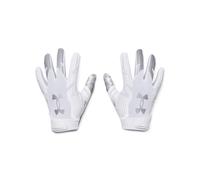 Under Armour Men's F8 Football Gloves (100) / White / Metallic Silver X-Large