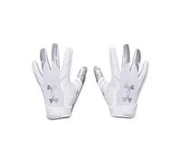 Under Armour Men's F8 Football Gloves , White (100)/Metallic Silver , Large