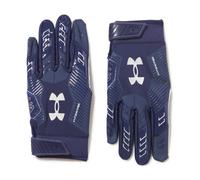 Under Armour Men's F9 Nitro Football Gloves (410) Midnight Navy/Cobalt Legacy/Metallic Silver X-Large