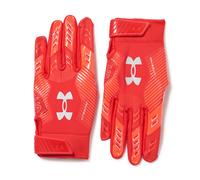 Under Armour Men's F9 Nitro Football Gloves (600) Red/Beta/Metallic Silver Small
