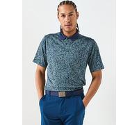 UNDER ARMOUR Mens Golf Matchplay Printed Polo, Navy, Size L, Men Navy
