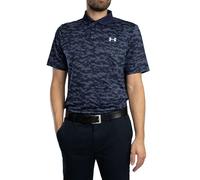 Under Armour Men's Golf Matchplay Printed Polo Shirt, Midnight Navy/Tech Blue, L