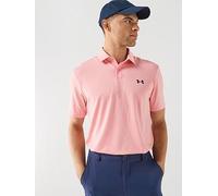 UNDER ARMOUR Mens Golf Matchplay Short Sleeve Polo, Pink, Size M, Men Pink