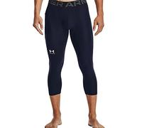 Under Armour Men's HeatGear 3/4 Leggings Sweatpants, Midnight Navy (410) / White, 4XL
