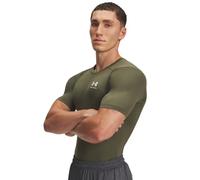 Under Armour Men's HeatGear Armour Compression Short Sleeve, Fast-Drying Base Layer Compression Top, Stretchy and Comfortable Men's T-Shirt,Marine OD Green / / White,XXL
