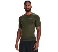 Under Armour Men's HeatGear Armour Compression Short Sleeve, Fast-Drying Base Layer Compression Top, Stretchy and Comfortable Men's T-Shirt,Marine OD Green / / White,XS