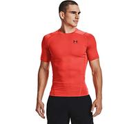 Under Armour Men's HeatGear Compression Short-Sleeve T-Shirt, Dark Orange (860)/Black, L