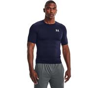Under Armour Men's HeatGear Compression Short-Sleeve T-Shirt, Midnight Navy / White, XXL Tall