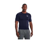 Under Armour Men's HeatGear Compression Short-Sleeve T-Shirt, Midnight Navy / White, XXL Tall