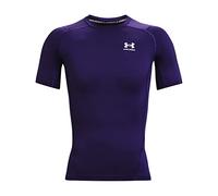 Under Armour Men's HeatGear Compression Short Sleeve T-Shirt, Purple (500)/White, M