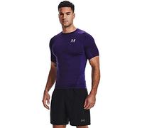 Under Armour Men's HeatGear Compression Short Sleeve T-Shirt, Purple (500)/White, S
