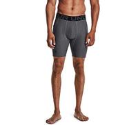 Under Armour Men's HeatGear Compression Shorts, Carbon Heather (090)/Black, S Tall