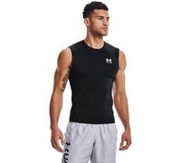 Under Armour Men's HeatGear Compression Sleeveless T-Shirt, Black/White, Large High, Black/White, L Long