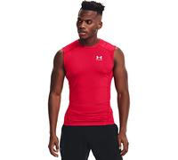 Under Armour Men's HeatGear Compression Sleeveless T-Shirt, Red (600)/White, M