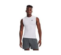 Under Armour Men's HeatGear Compression Sleeveless T-Shirt, White (100), S