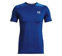 Under Armour Mens HeatGear Fitted Short Sleeve Training Top Tech Blue S
