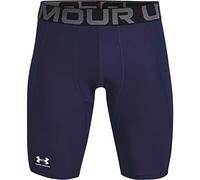 Under Armour Men's HeatGear Long Shorts, Midnight Navy (410)/White, Large Tall