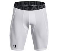 Under Armour Men's HeatGear Pocket Long Shorts, White, M