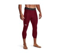 Under Armour Mens HeatGear Three Quarter Leggings - Sweat Wicking and Ultra-Tight Fit 4XLT Cardinal-White, Cardinal-white, 4X-Large