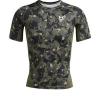 Under Armour Mens HeatGearÂ Printed Short Sleeve Marine Od Green XS