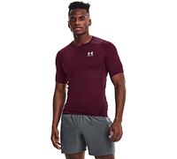 Under Armour Men's HeatGear Short Sleeve T-Shirt, Maroon, 4XL