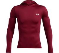 Under Armour Mens Hooded Neck Long Sleeve Slim Fit Top in Red - Size Small