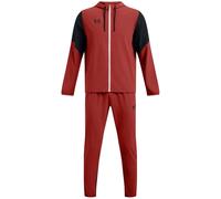 Under Armour Mens Hoodie Long Sleeve Tracksuit Set in Orange - Size Small