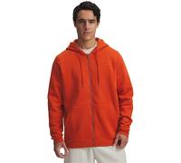 Under Armour Mens Icon Flc FZ Hood in Orange - Size Small