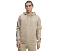 Under Armour Mens Icon Fleece Taping Hoodie Long Sleeve City Khaki XL