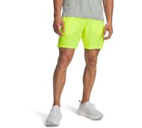 Under Armour Men's Launch 7in Shorts, Lightweight and Fast-Drying Running Shorts, Men's Gym Gear with Breathable Design and Pockets,High Vis Yellow/High Vis Yellow/Reflective,MD