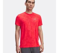 Under Armour Men's Launch Camo Short Sleeve, Soft and Lightweight Men's T-Shirt with Side-Vent Hem, Comfortable Gym Top for Workouts,Racer Red / / Reflective,3XL